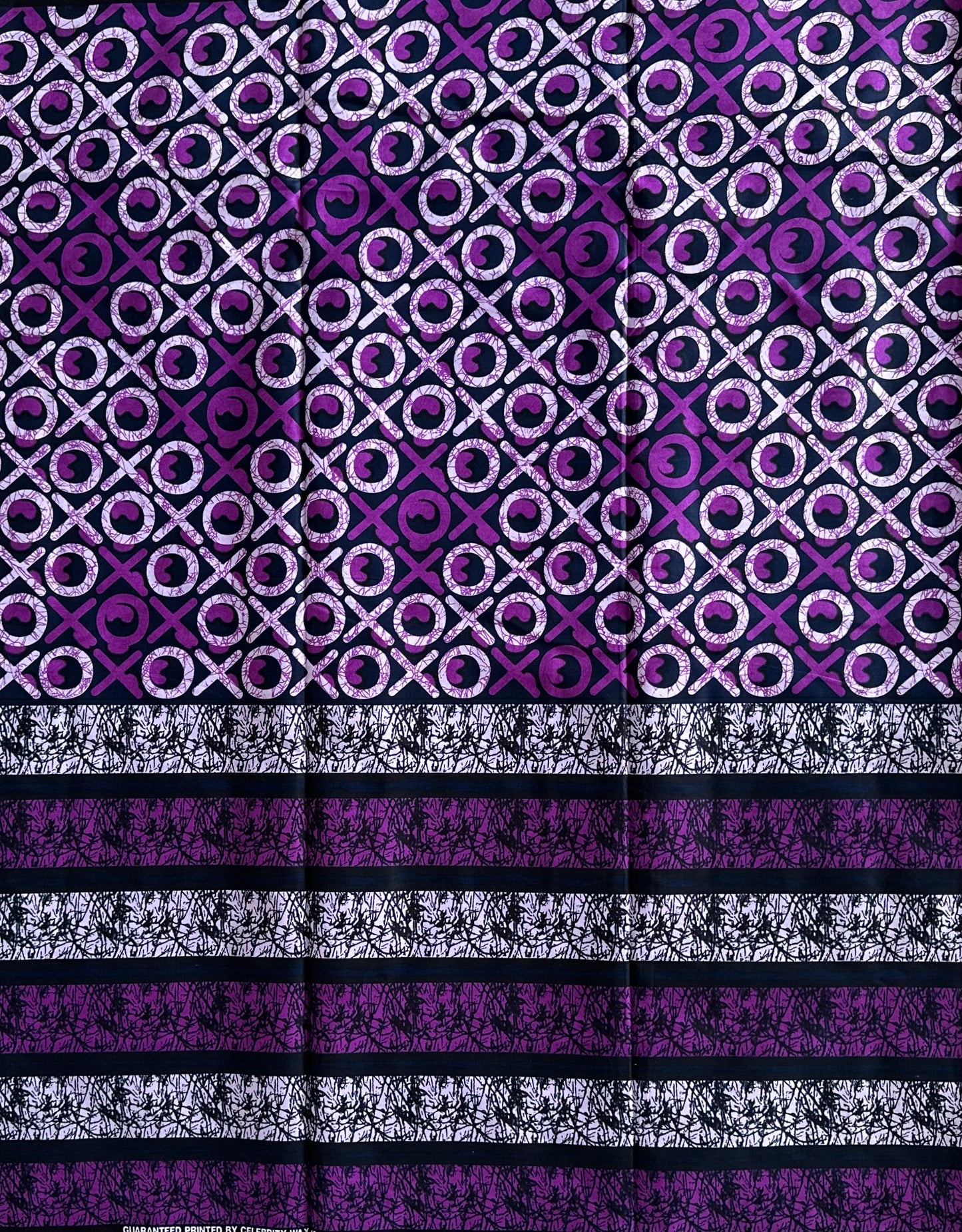 African Print Fabric, Ankara - Purple Fabric