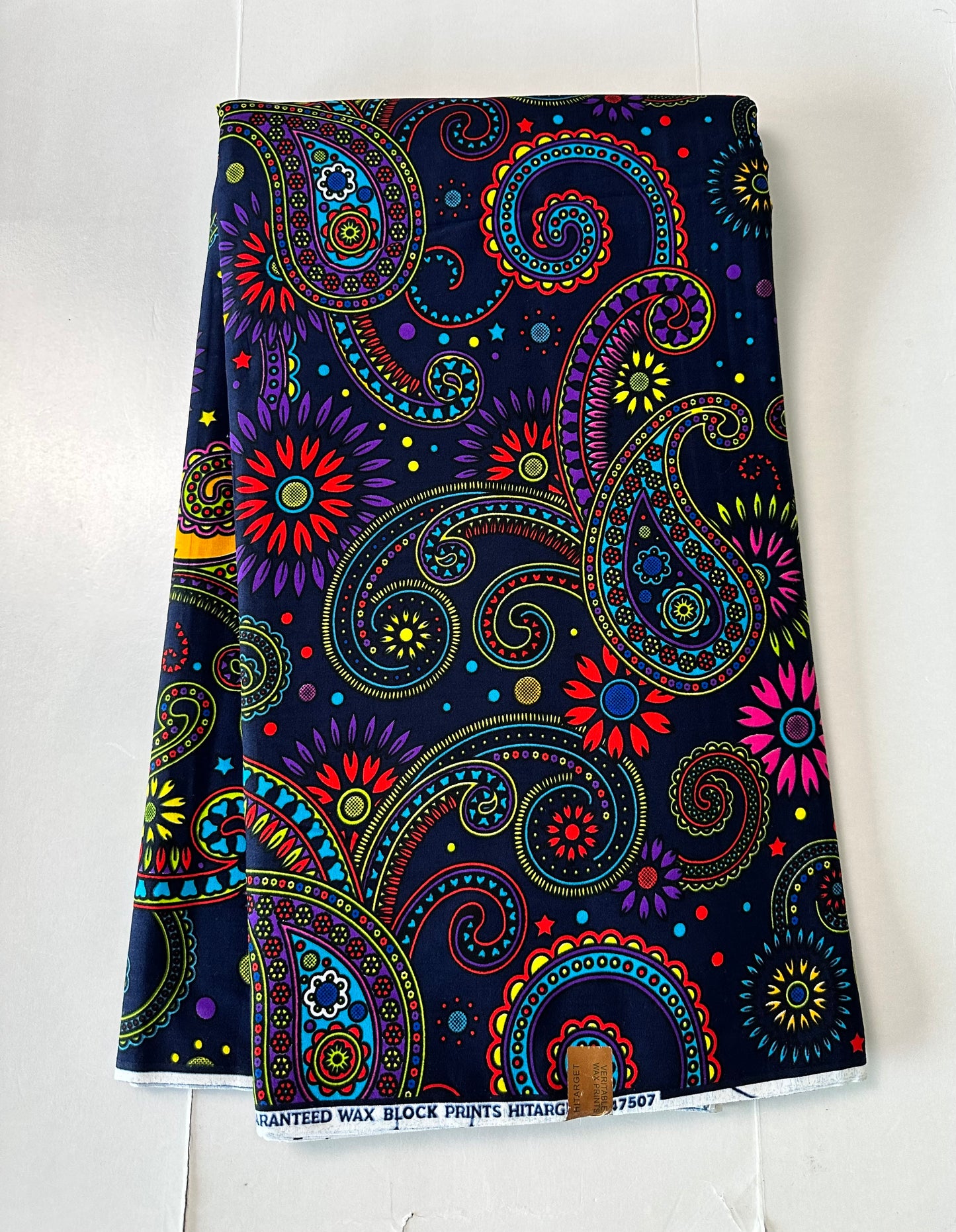 African Print Fabric, Ankara-Blue Fabric