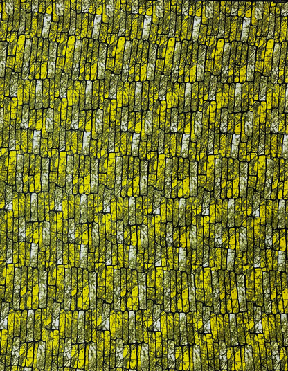 African Print Fabric, Ankara -Yellow Fabric