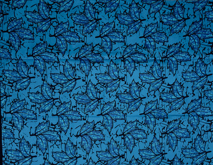 African Print Fabric, Ankara - Blue Fabric