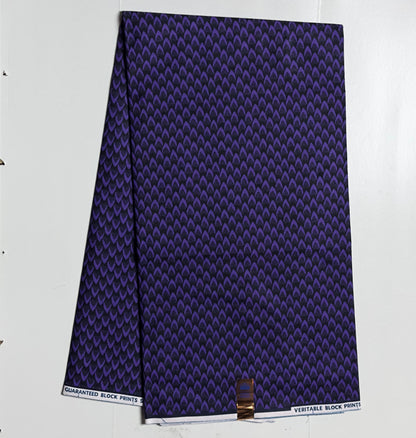 African Print Fabric, Ankara - Purple Fabric