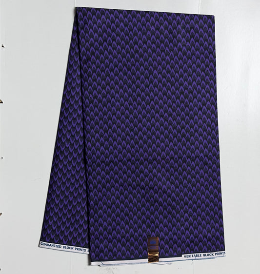 African Print Fabric, Ankara - Purple Fabric