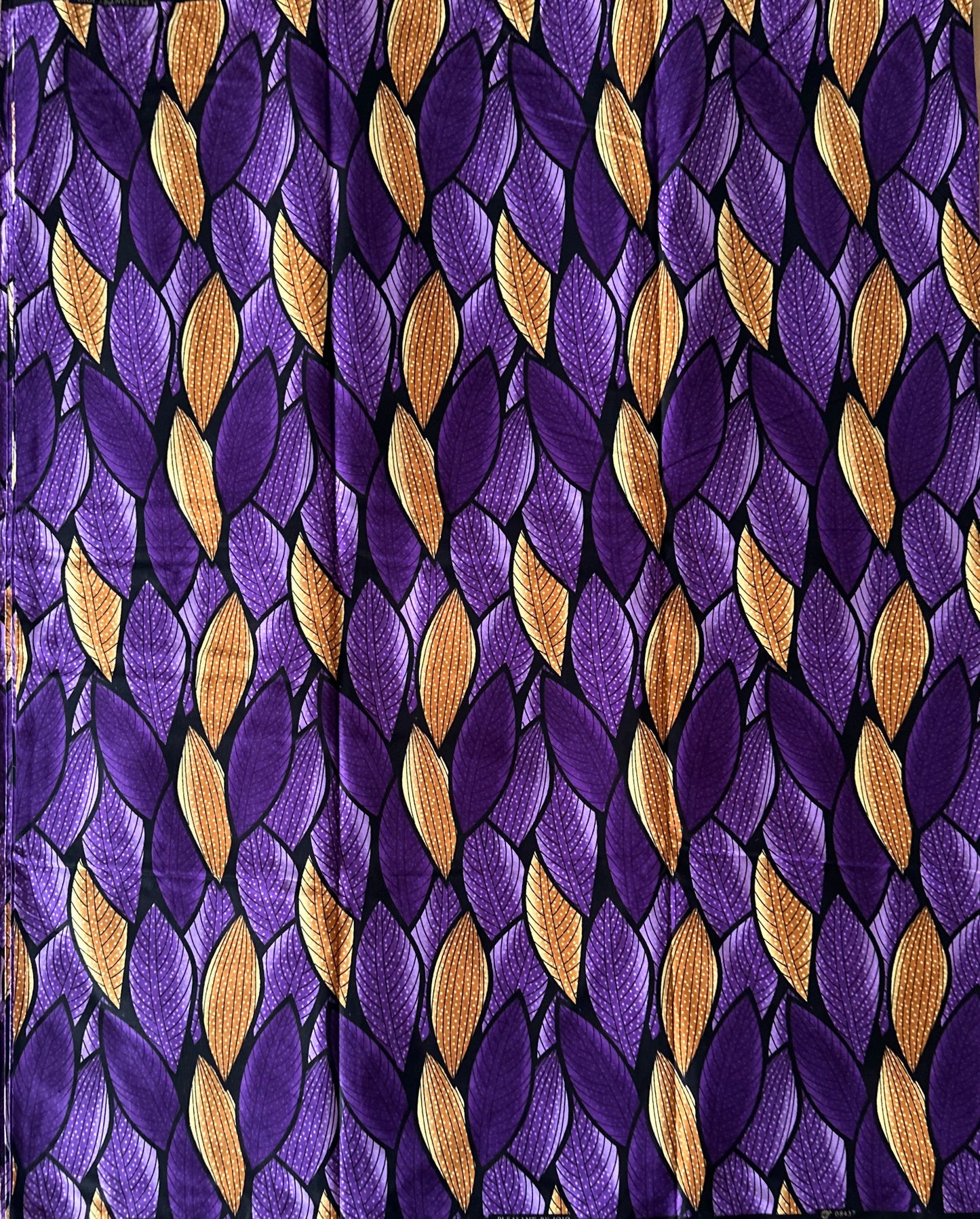 African Print Fabric, Ankara - Purple Fabric