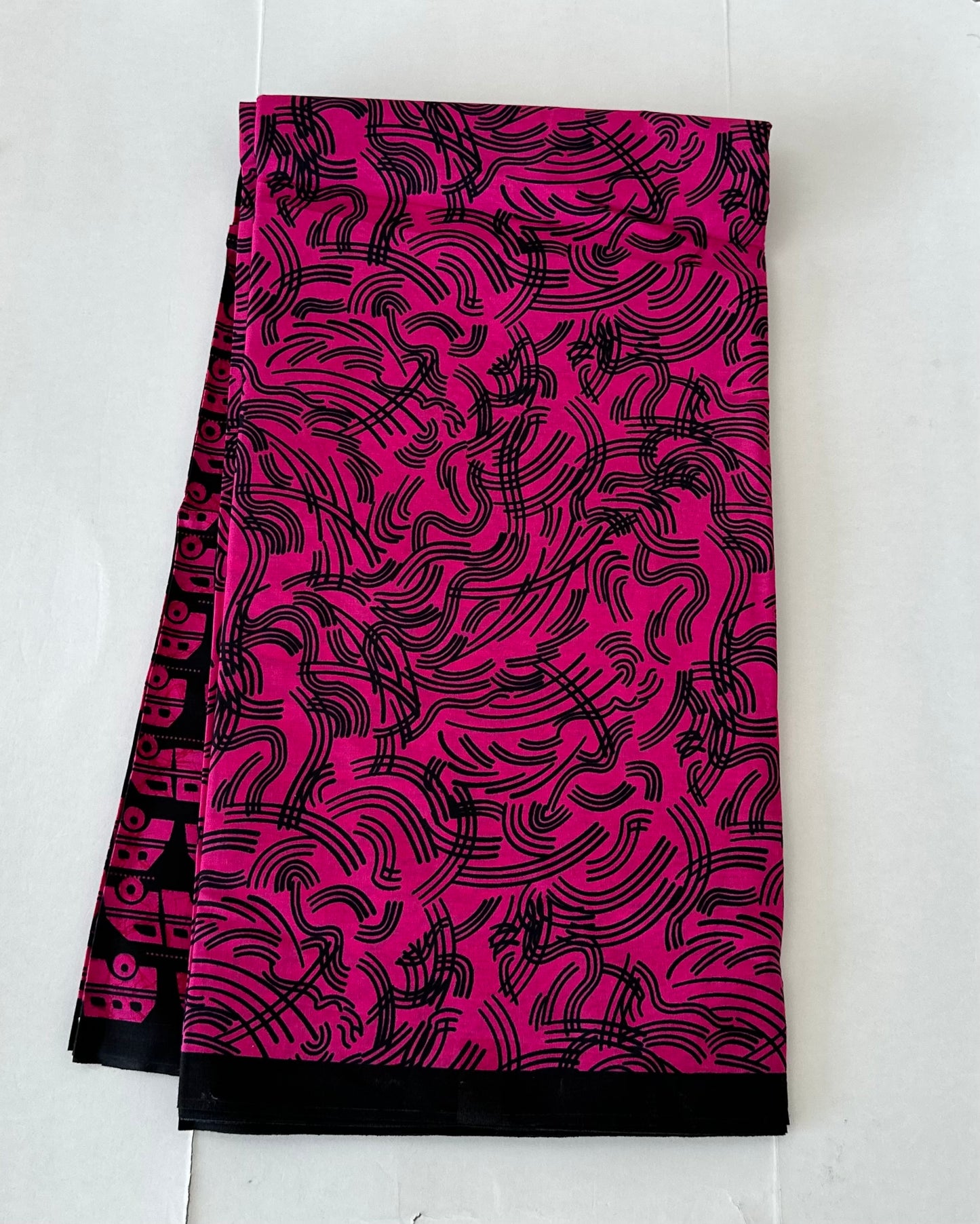 African Print Fabric, Ankara - Pink Fabric