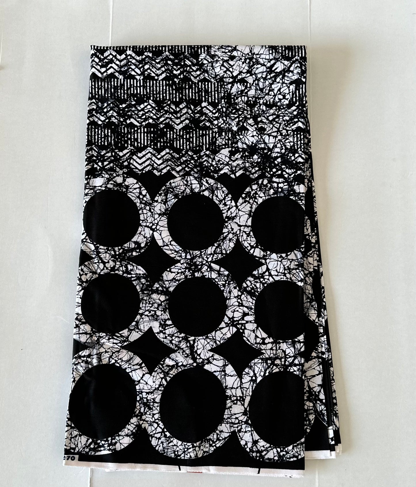 African Print Fabric, Ankara - Monochrome Fabric