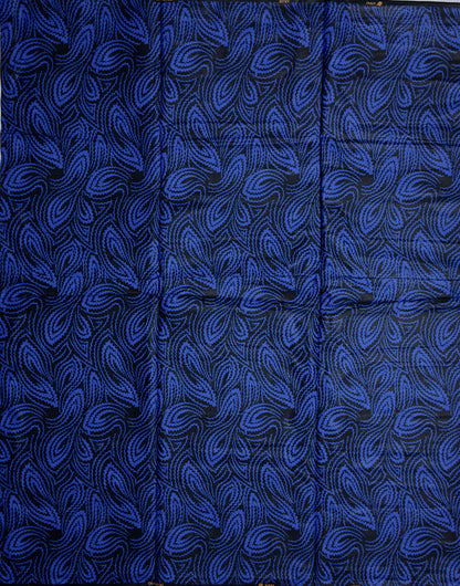 African Print Fabric, Ankara - Blue Fabric