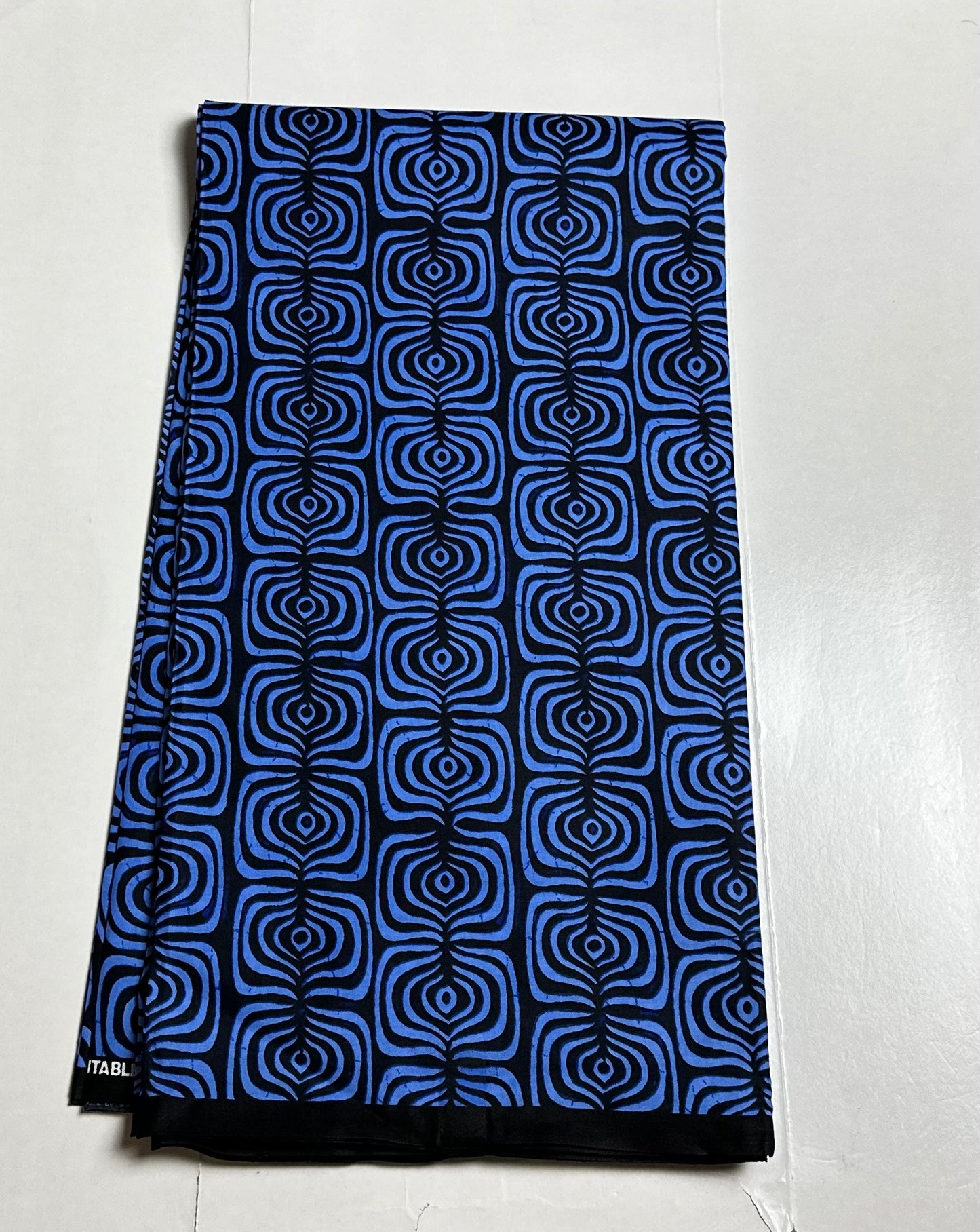 African Print Fabric, Ankara - Blue Fabric