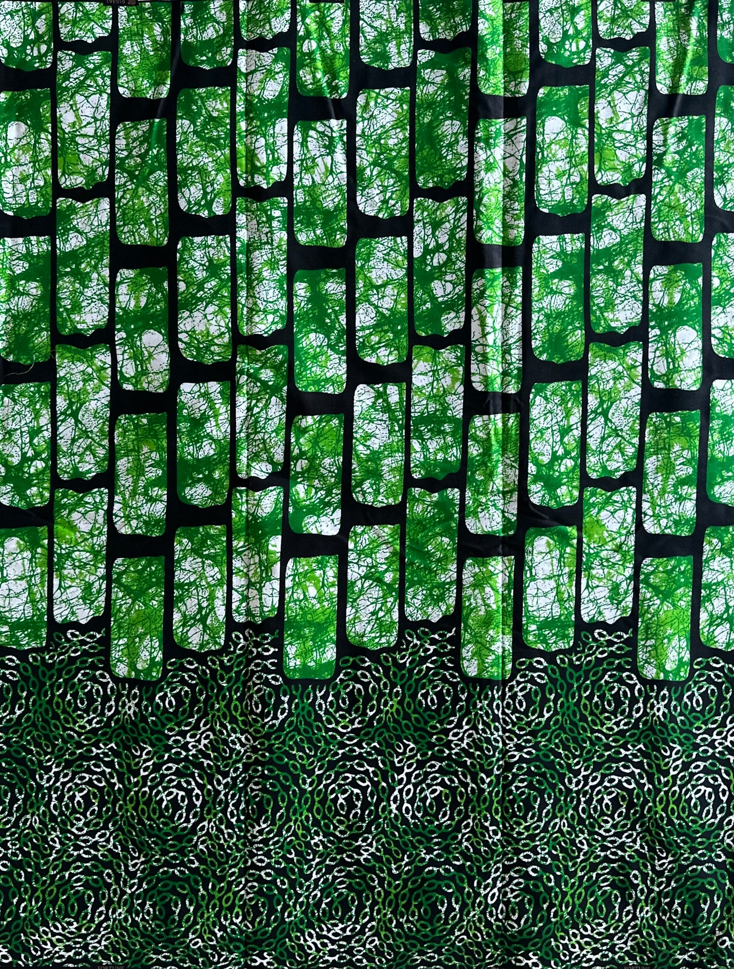 African Print Fabric, Ankara - Green Fabric