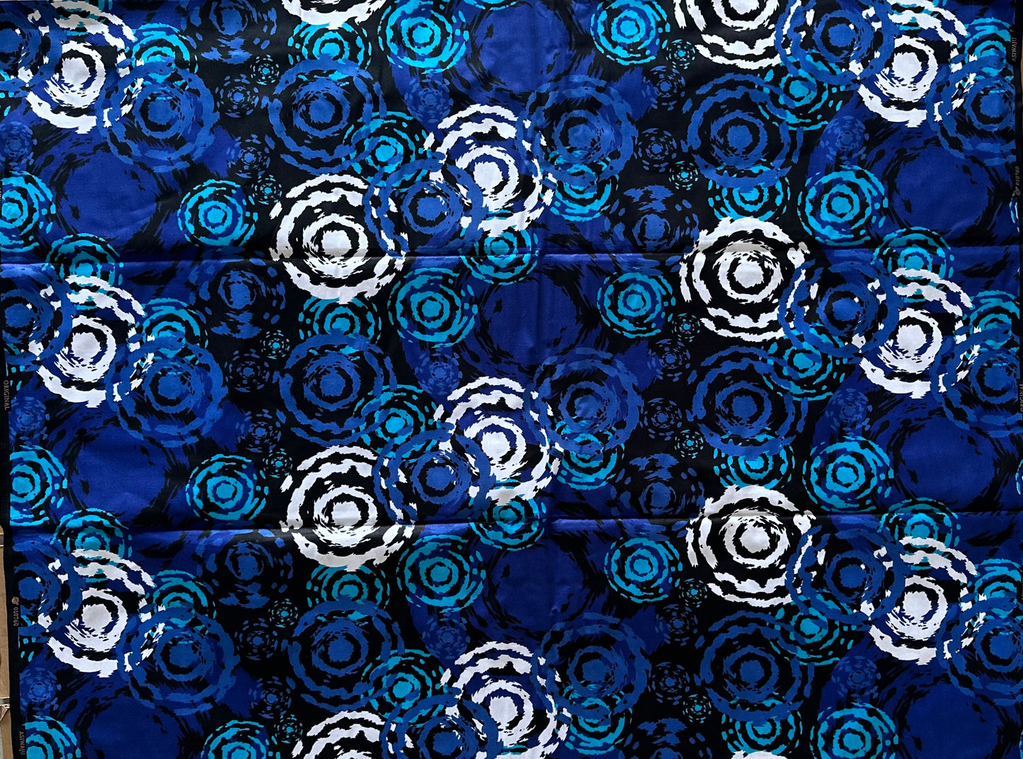 African Print Fabric, Ankara - Blue Fabric