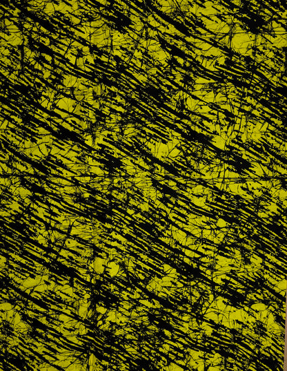 African Print Fabric, Ankara - Yellow Fabric