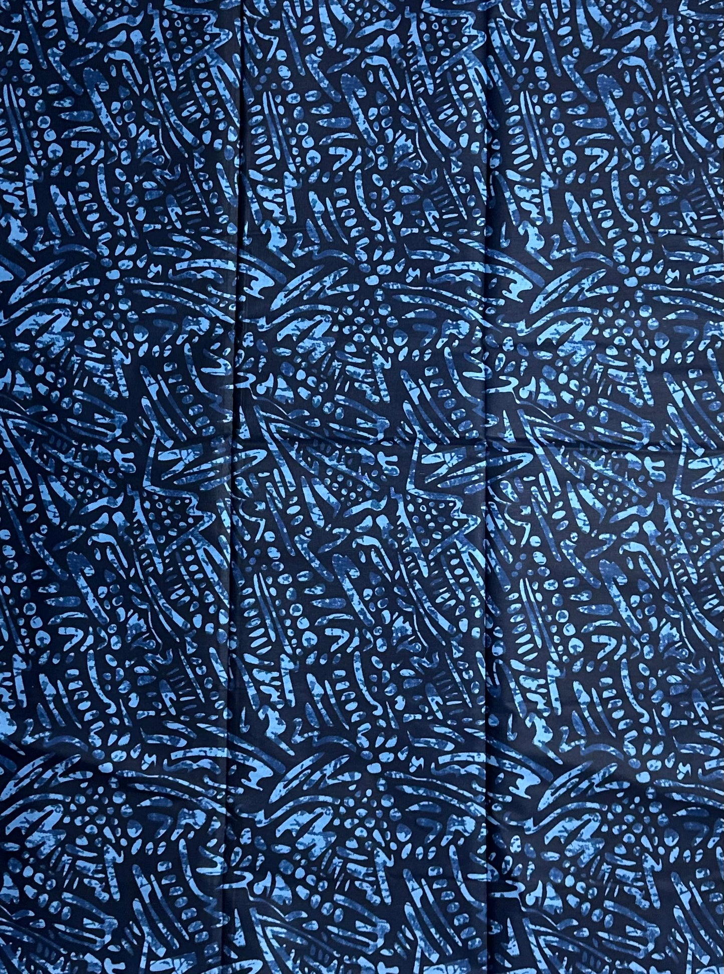 African Print Fabric, Ankara - Blue Fabric