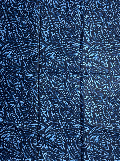 African Print Fabric, Ankara - Blue Fabric