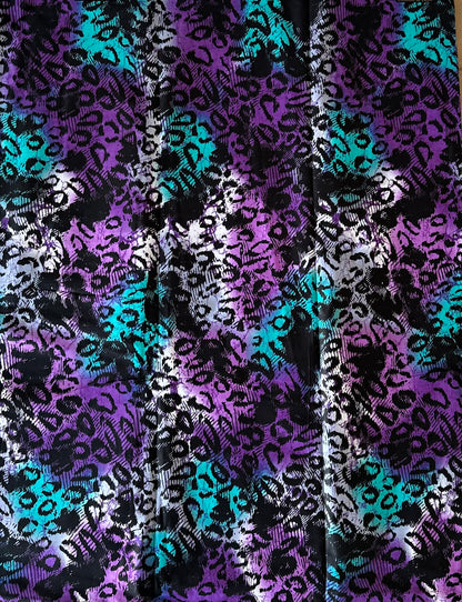 African Print Fabric, Ankara - Purple Fabric