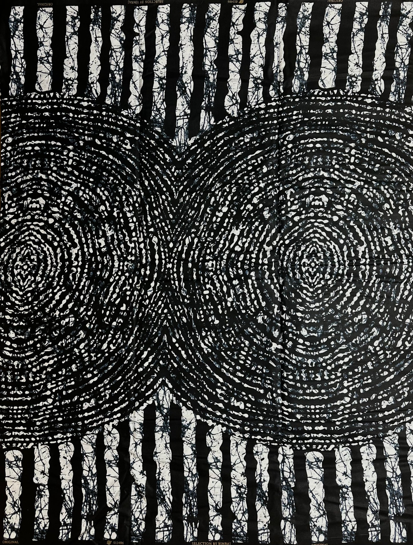 African Print Fabric, Ankara - Monochrome Fabric