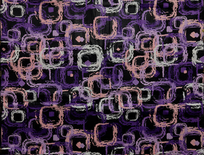 African Print Fabric, Ankara - Purple Fabric