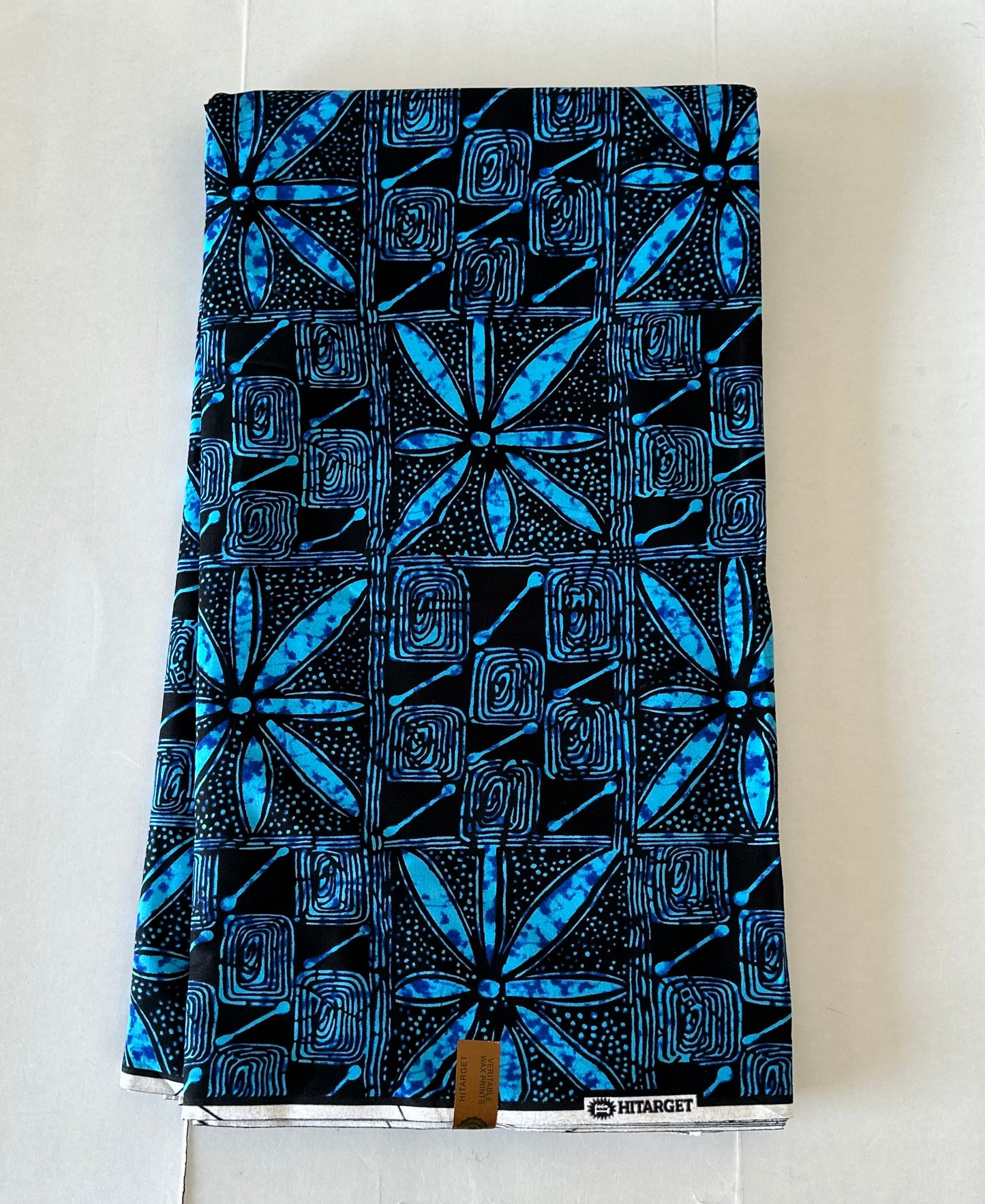 African Print Fabric, Ankara - Blue Fabric