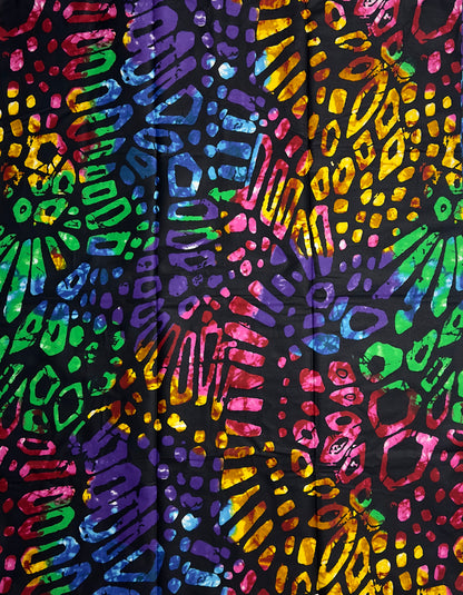African Print Fabric, Ankara - Pink, Purple, Blue Fabric