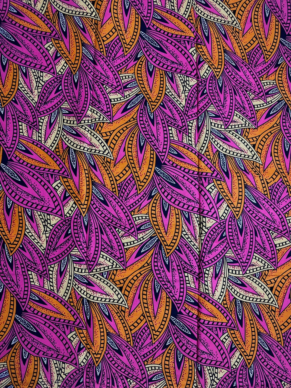 African Print Fabric, Ankara - Pink Fabric