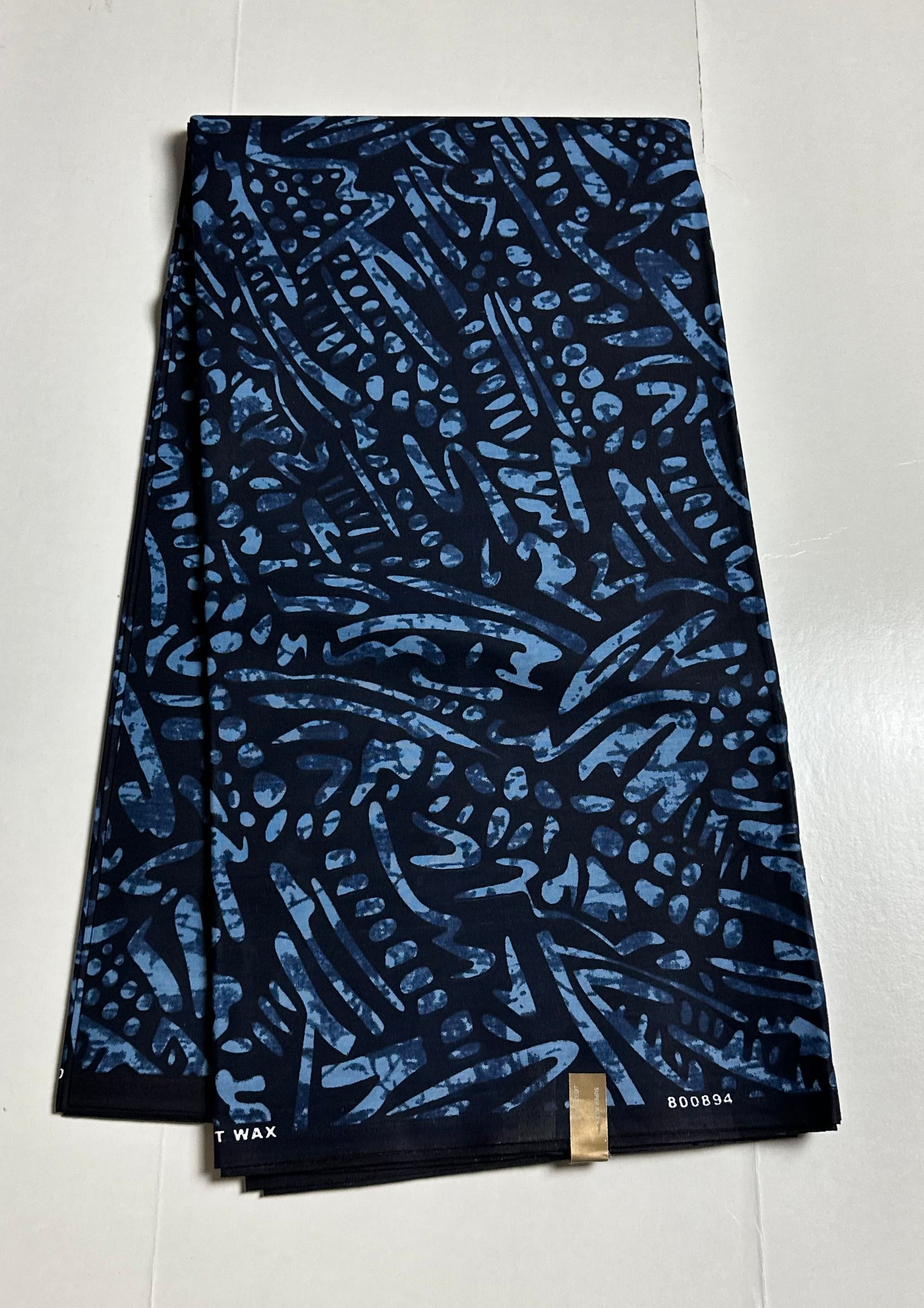 African Print Fabric, Ankara - Blue Fabric