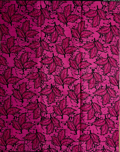 African Print Fabric, Ankara - Pink Fabric