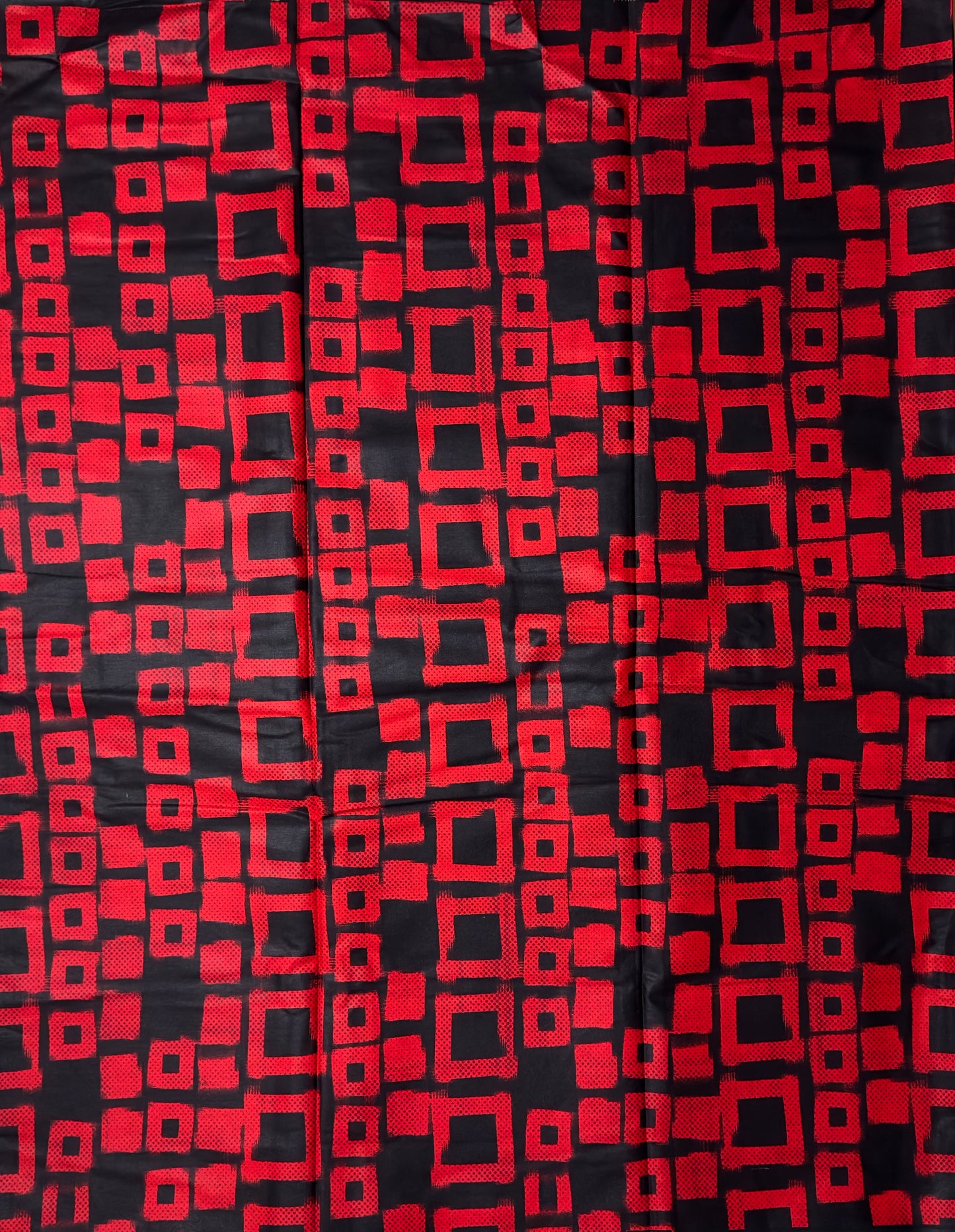 African Print Fabric, Ankara - Red Fabric