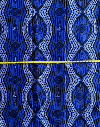 African Print Fabric, Ankara - Blue Fabric