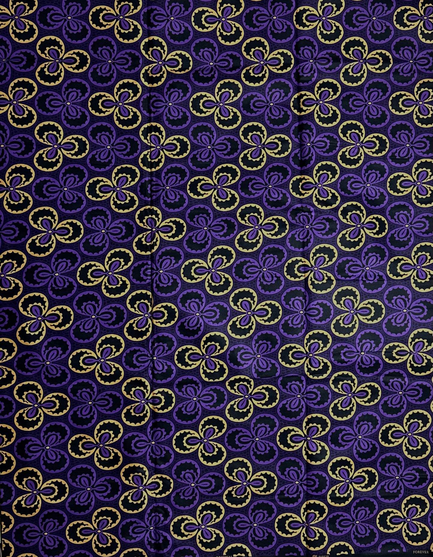 African Print Fabric, Ankara - Purple Fabric