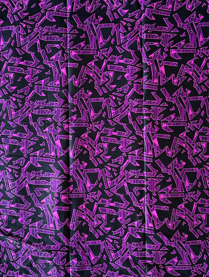 African Print Fabric, Ankara - Purple Fabric