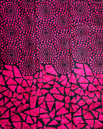 African Print Fabric, Ankara - Pink Fabric