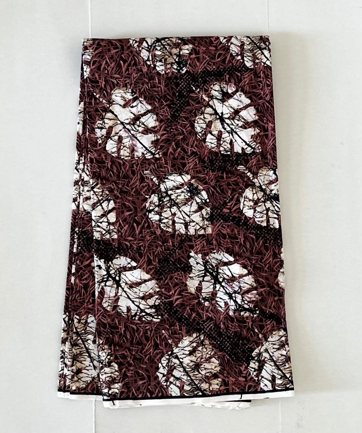 African Print Fabric, Ankara - Brown Fabric