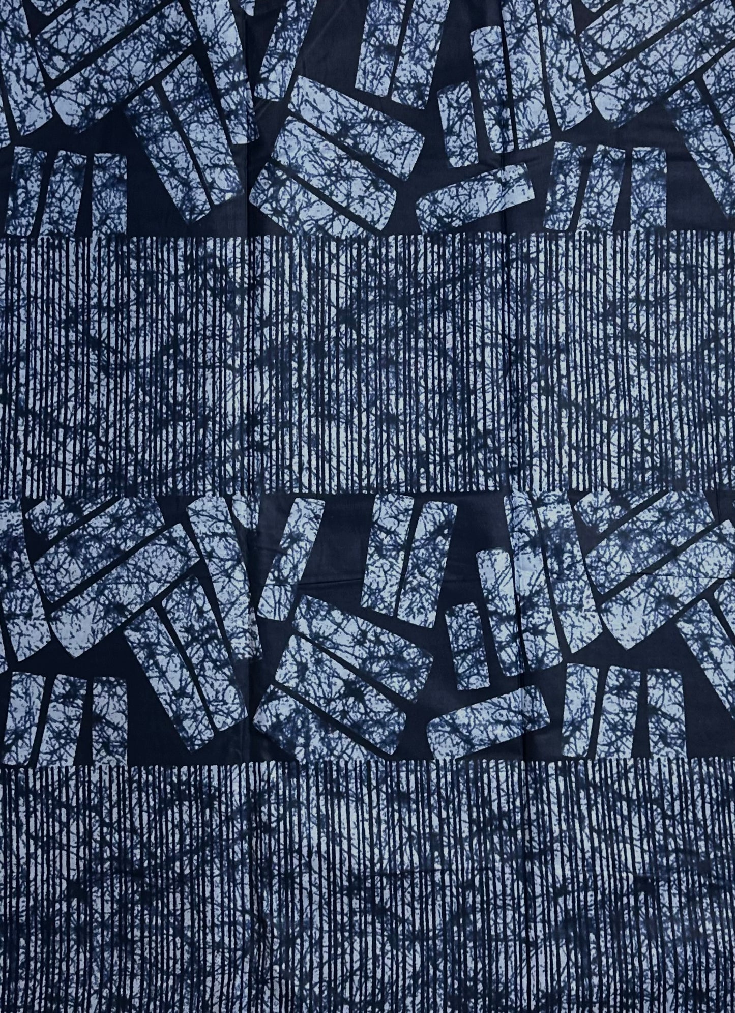 African Print Fabric, Ankara - Blue Fabric