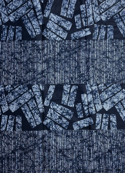 African Print Fabric, Ankara - Blue Fabric