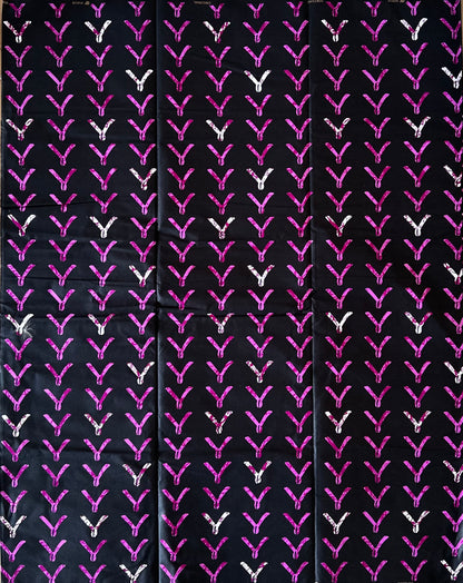 African Print Fabric, Ankara - Purple Fabric