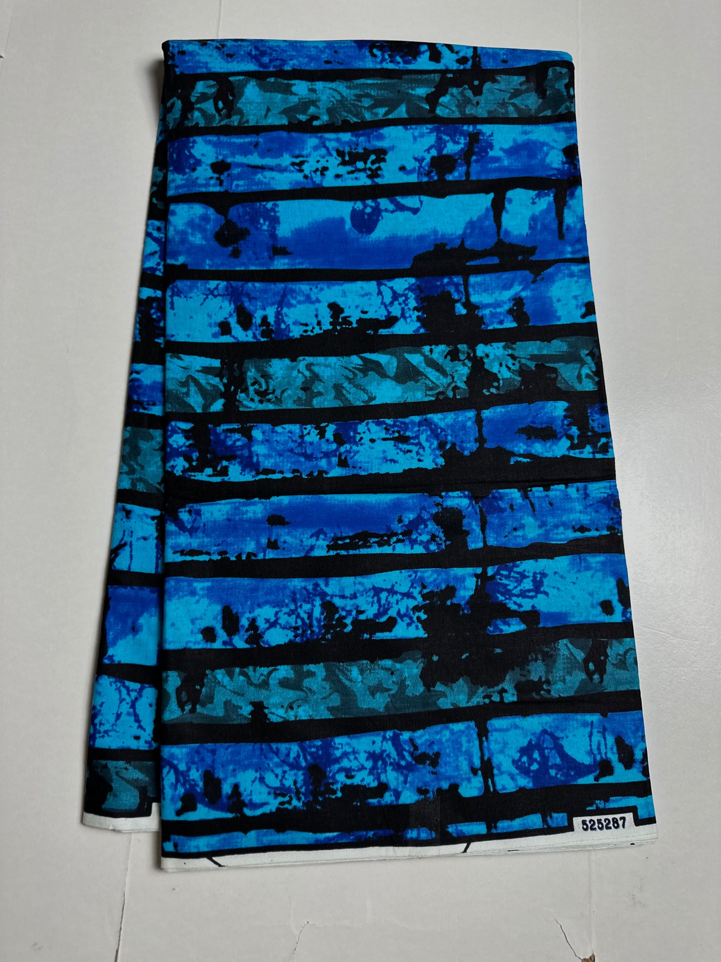 African Print Fabric, Ankara - Blue Fabric