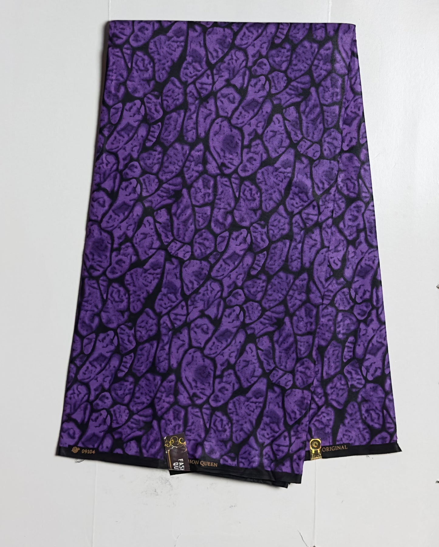 African Print Fabric, Ankara - Purple Fabric