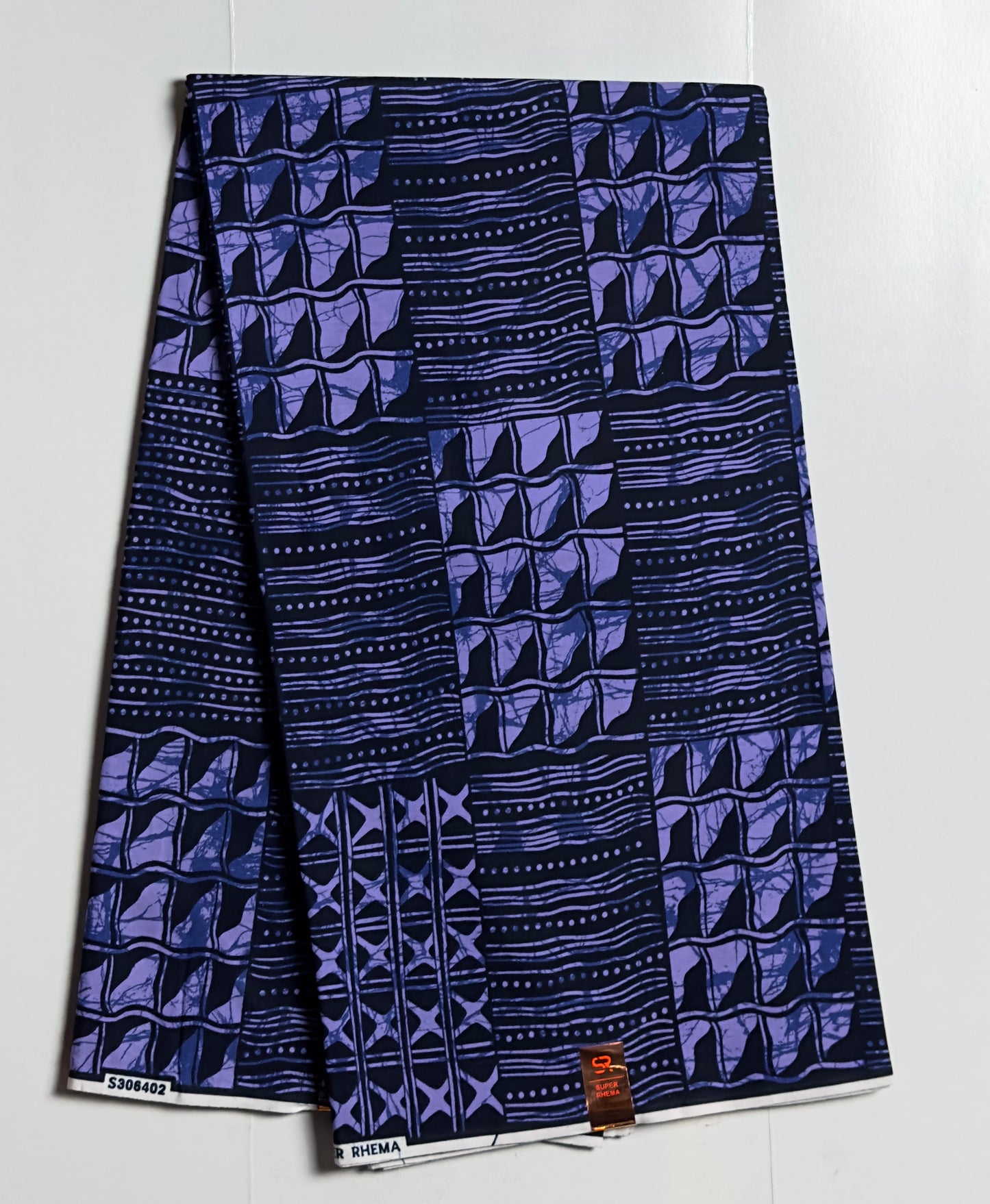 African Print Fabric - Purple Ankara Fabric