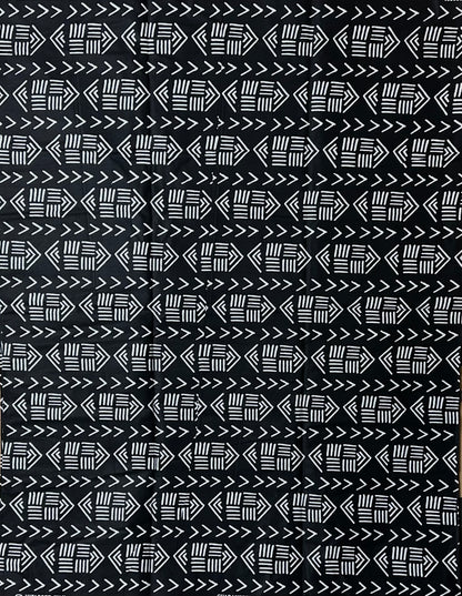 African Print Fabric, Ankara Fabric, Monochrome Fabric