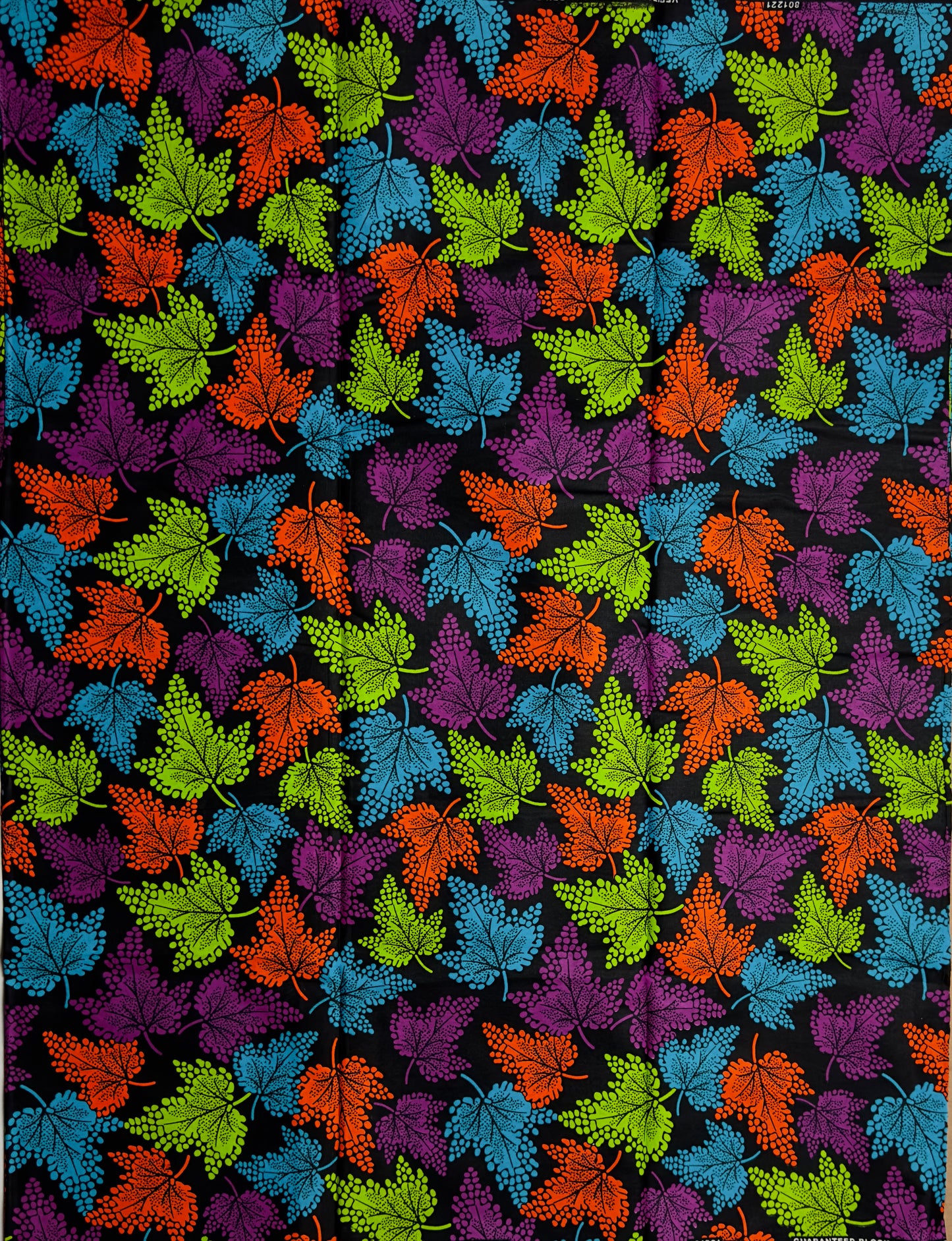 African Print Fabric, Ankara - Purple, Orange, Blue Fabric