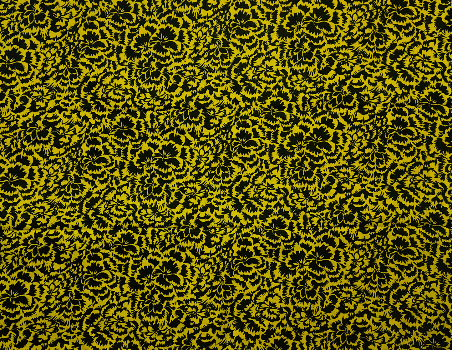 African Print Fabric, Ankara - Yellow Fabric