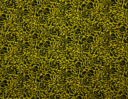 African Print Fabric, Ankara - Yellow Fabric