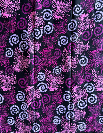 African Print Fabric, Ankara - Purple Fabric