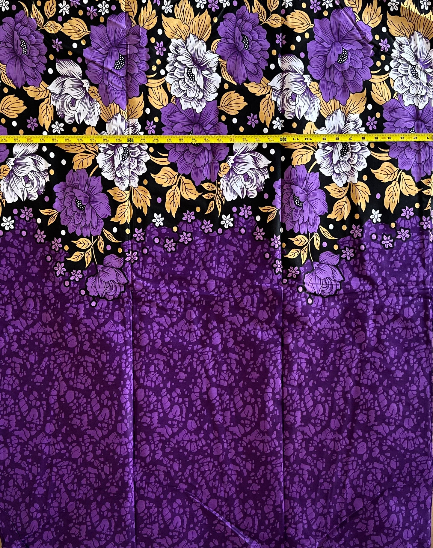 African Print Fabric, Ankara - Purple Fabric