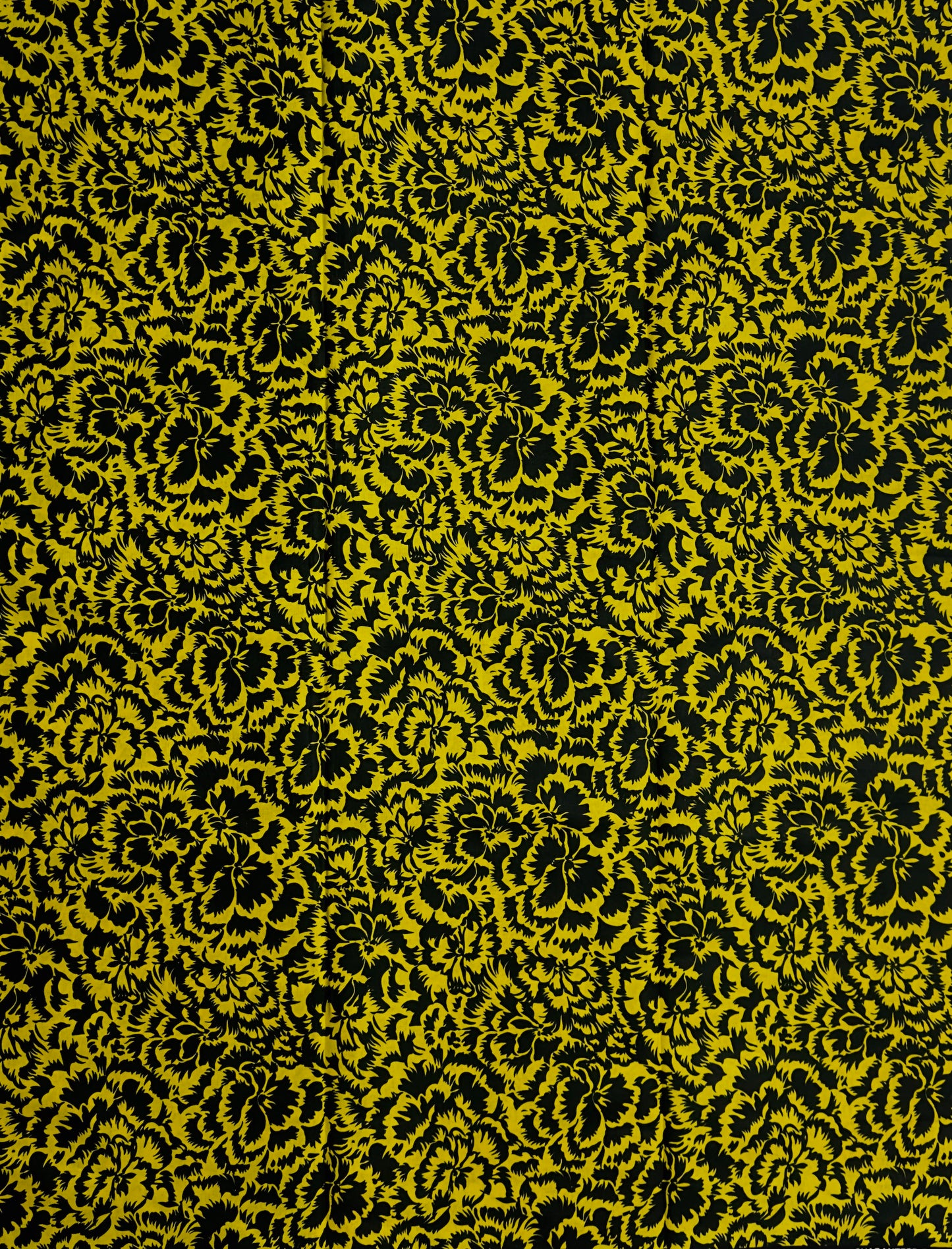 African Print Fabric, Ankara - Yellow Fabric