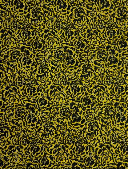 African Print Fabric, Ankara - Yellow Fabric
