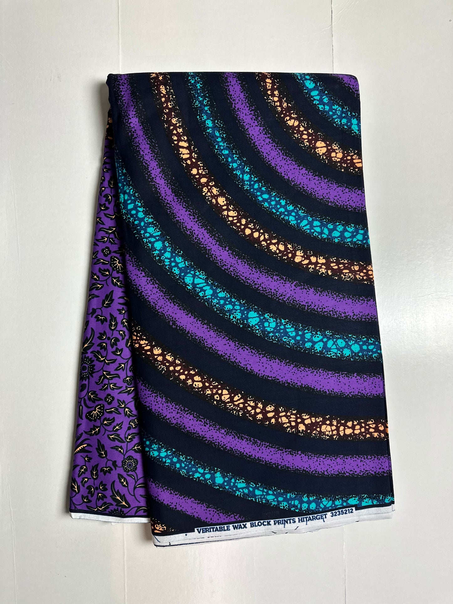 African Print Fabric, Ankara - Purple Fabric