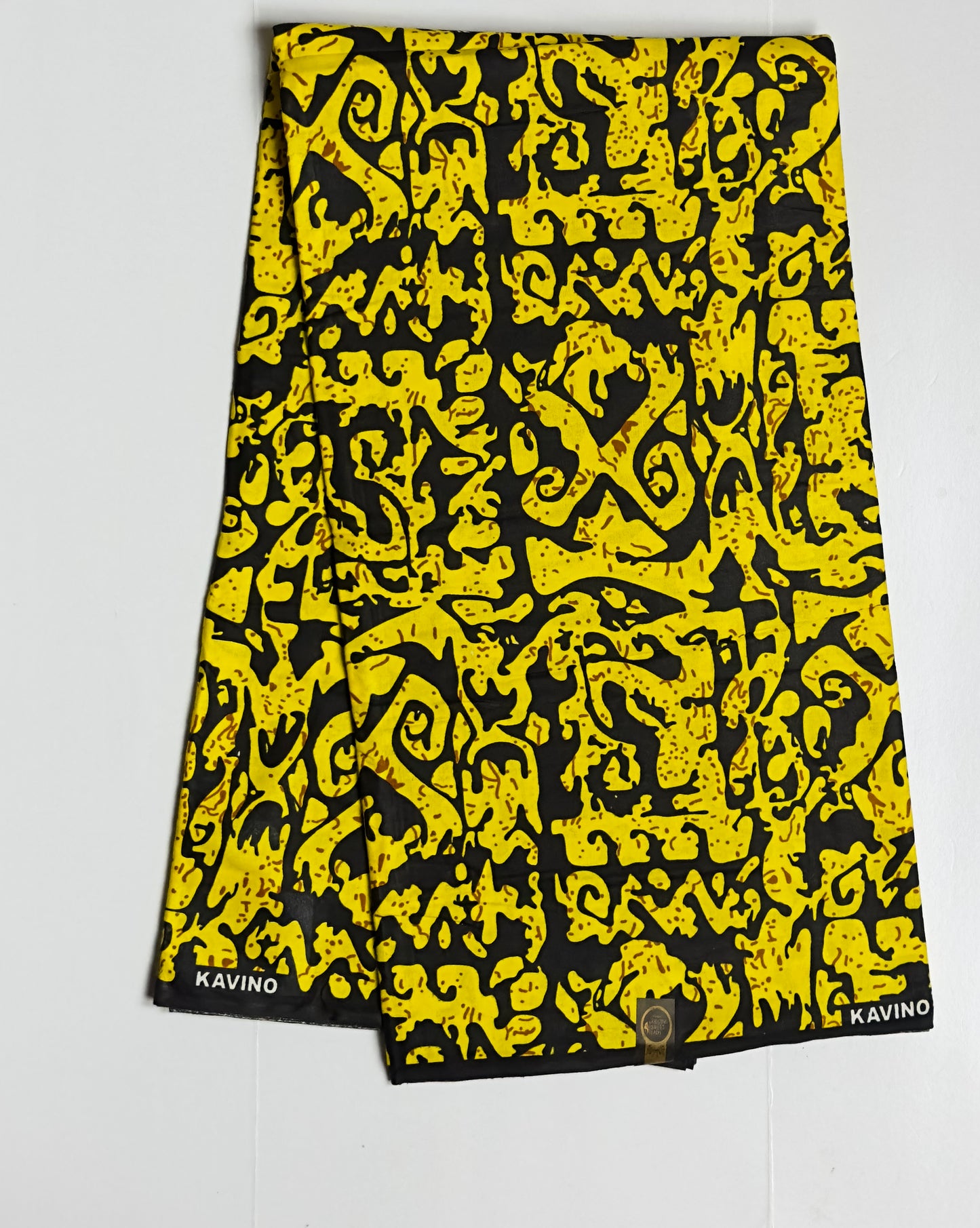 African Print Fabric, Ankara - Yellow Fabric