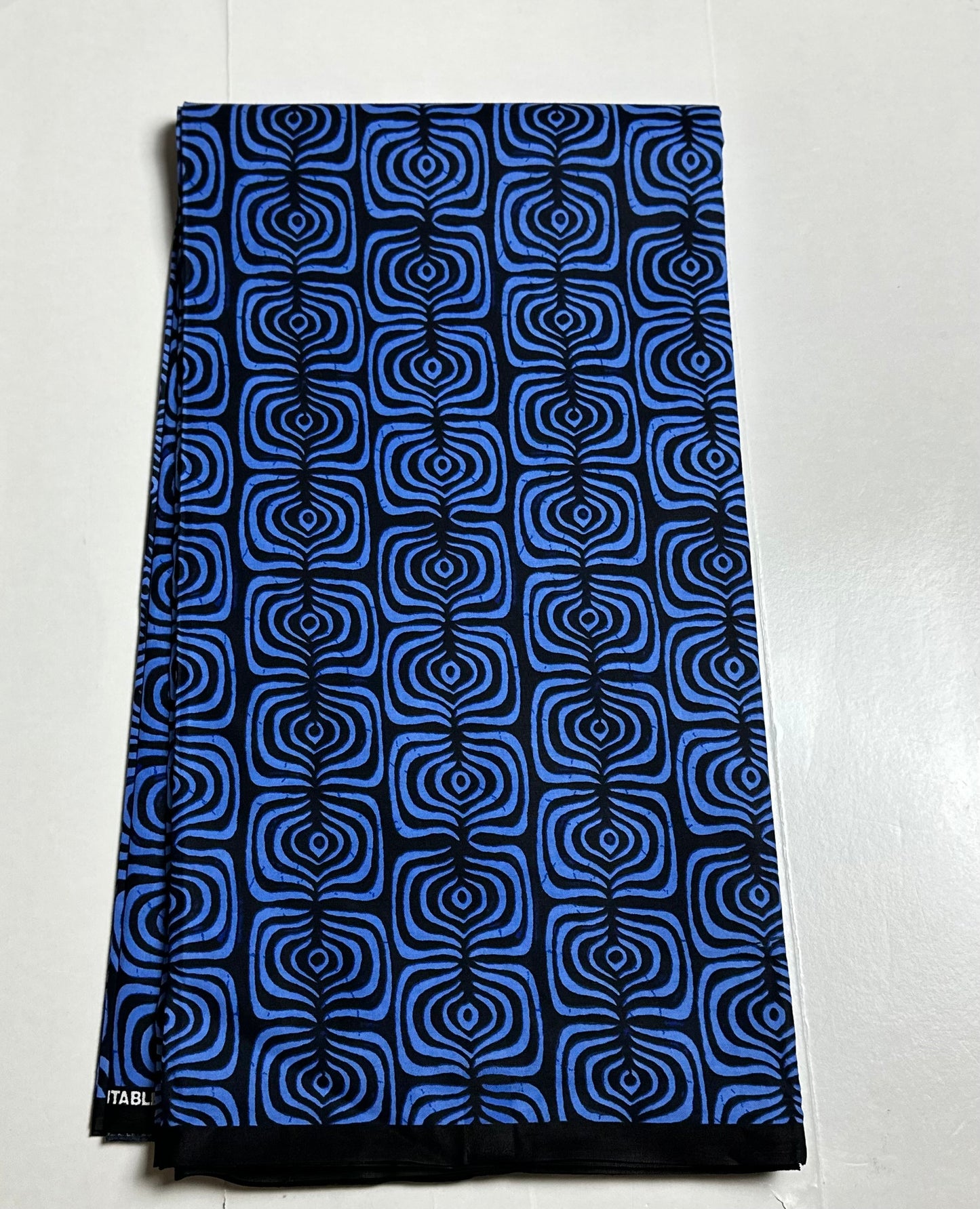 African Print Fabric, Ankara - Blue Fabric