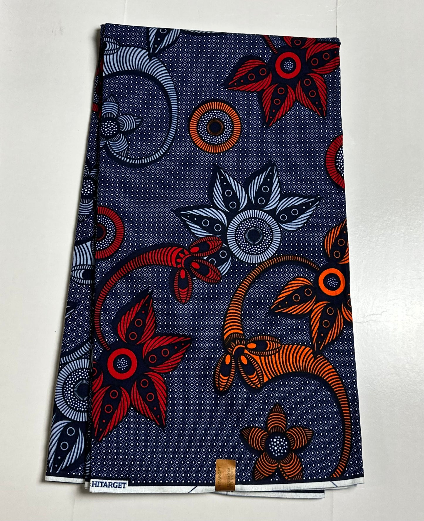 African Print Fabric, Ankara - Blue Fabric