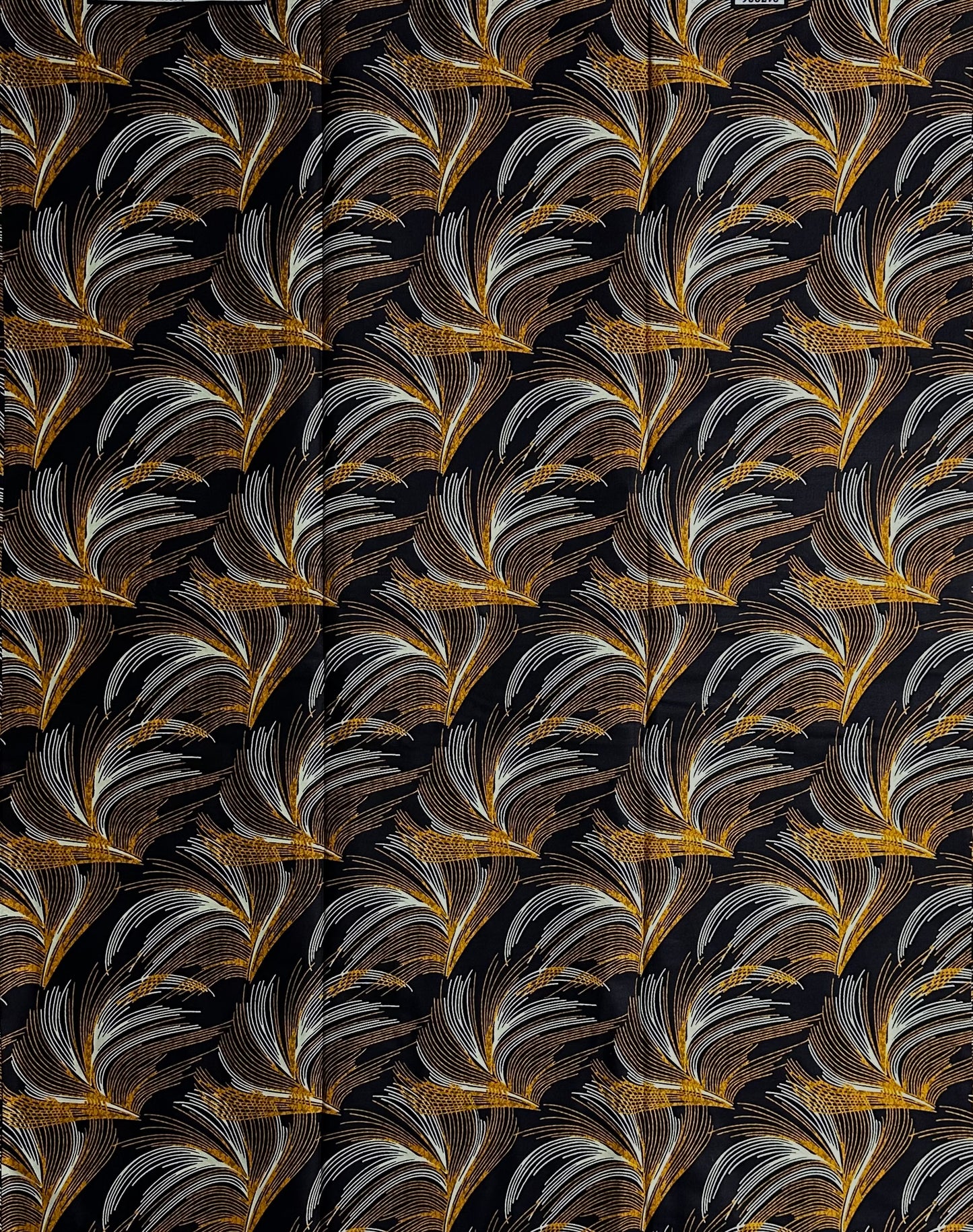 African Print Fabric, Ankara - Brown Fabric
