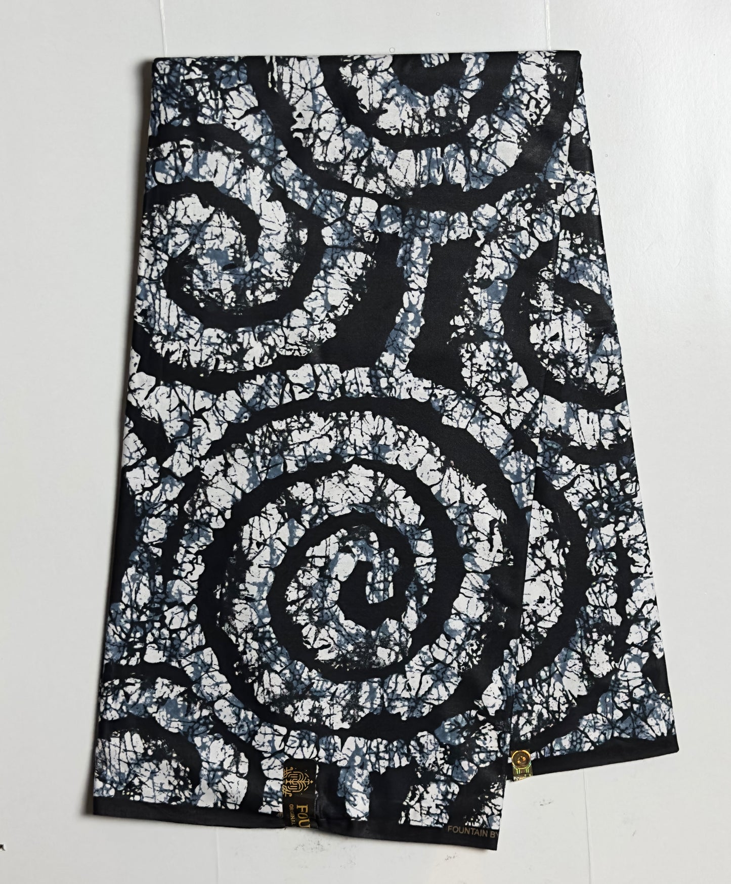 African Print Fabric, Ankara - Monochrome Fabric